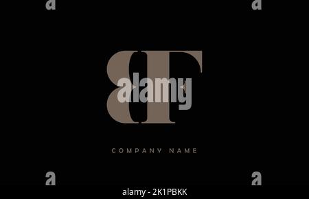 BF, FB Abstract Letters Logo Monogram Stock Vector