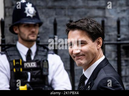 Prime Minister Justin Trudeau visits with children at a daycare in ...