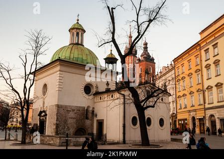 Polish Romanesque Church of St. Adalbert, Krakow, Poland. Stock Photo