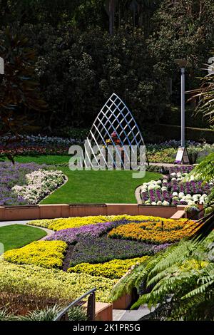 Brisbane Australia /  The beautiful Roma Street Gardens in Spring Hill, Brisbane Queensland. Stock Photo