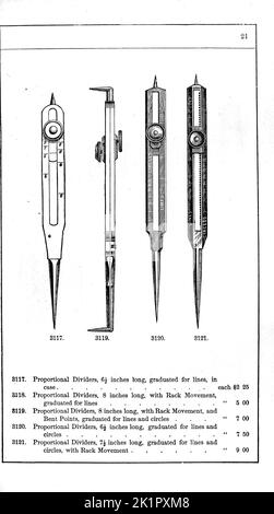 German Draughting Instruments Catalogue of mathematical instruments ...