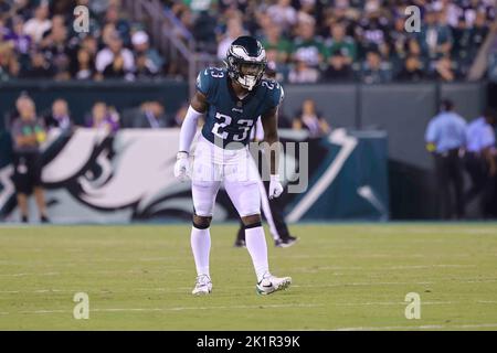 Philadelphia Eagles' Reed Blankenship warms up before an NFL divisional  round playoff football game, Saturday, Jan. 21, 2023, in Philadelphia. (AP  Photo/Matt Slocum Stock Photo - Alamy