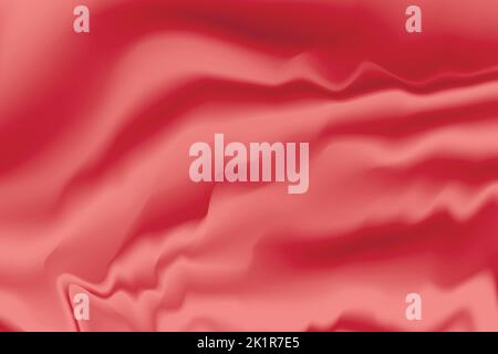 Silk pink background. Abstract vector pattern with copy space. Liquid wave texture, smooth drapery wallpaper. Wedding fabric, satin. Wavy design for Stock Vector