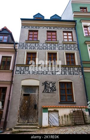 Lublin, Poland - June 05, 2022: Landscape of Old Town (Polish: Stare miasto Lublin). Old historical street Stock Photo