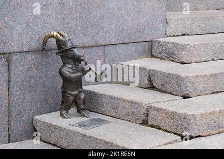 Lublin, Poland - June 05, 2022: Lublin goat - symbol Lublin. The mascot of the city Stock Photo