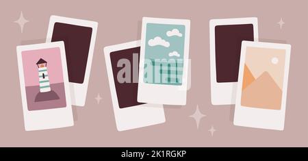 Instant photo set Stock Vector Image & Art - Alamy