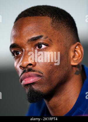 England s Ivan Toney during a press conference at St. George s