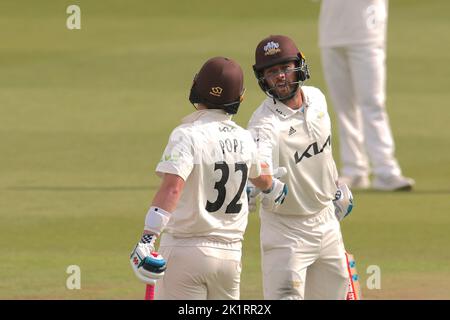 London, UK. 20 September , 2022, London, UK. as Surrey take on Yorkshire in the County Championship at the Kia Oval, day one. David Rowe/Alamy Live News.