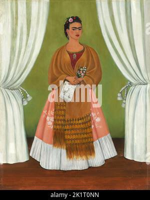 Self-Portrait Dedicated to Leon Trotsky. Museum: National Museum of Women in the Arts. Author: FRIDA KAHLO. Stock Photo