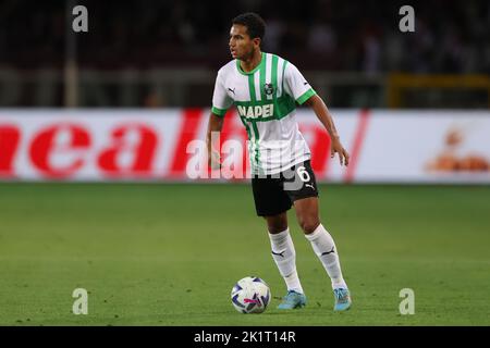 Turin, Italy, 17th September 2022. Rogerio of US Sassuolo during the Serie A match at Stadio Grande Torino, Turin. Picture credit should read: Jonathan Moscrop / Sportimage Stock Photo