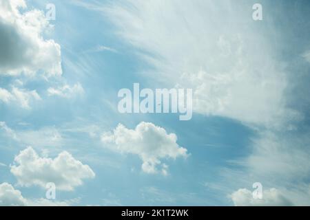 A beautiful cloudscape on a sunny day Stock Photo