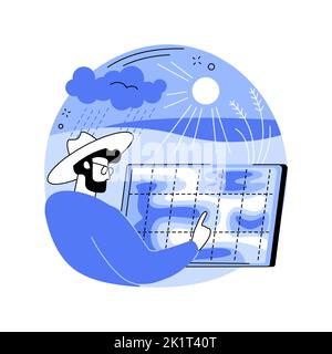 Climate Monitoring isolated cartoon vector illustrations. Stock Vector