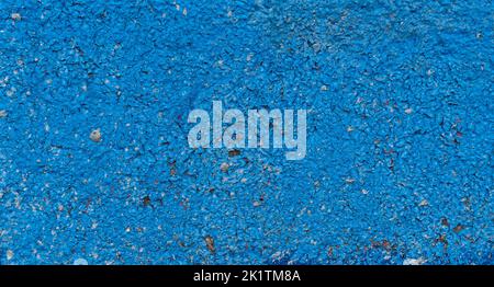 blue psychedelic abstract background. flakes of paint on concrete wall Stock Photo