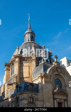 Formerly The Temple du Marais was the convent church of the Visitation Sainte-Marie, built in the Marais district near Bastille square in 1632 Stock Photo