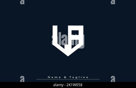 Alphabet letters Initials Monogram logo LB , BL Stock Vector