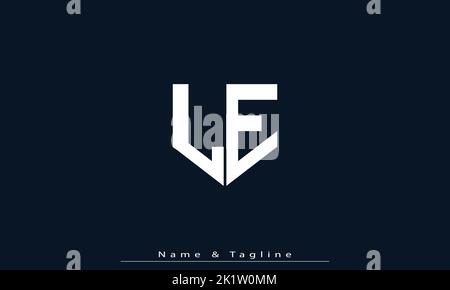Alphabet letters Initials Monogram logo LE , EL Stock Vector