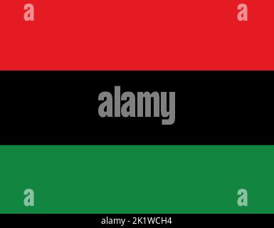 Pan-African flag, Afro American flag, UNIA flag or Black Liberation