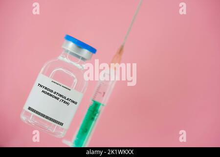 Thyroid-stimulating hormone, conceptual image Stock Photo