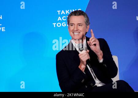 09/20/2022 New York City, New York Gavin Newson during the 2022 Clinton Global Initiative held at Hilton Midtown Tuesday September 20, 2022 in New York City. Photo by Jennifer Graylock-Alamy News 917-519-7666 Stock Photo