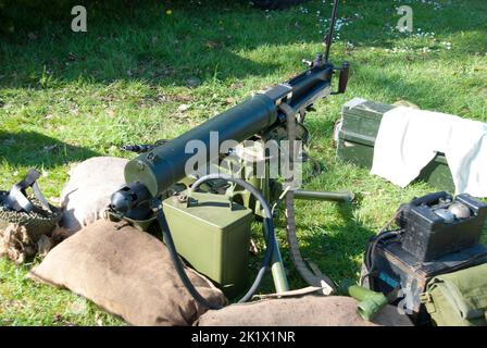 Vickers World War 1 water cooled machine gun Stock Photo