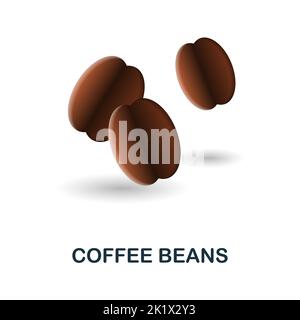 Vector Realistic Coffee Beans Stock Illustration - Download Image