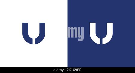 Modern and simple letter LJ initial design Stock Vector