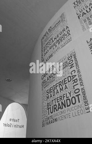 interior detail of El Palau de les Arts Reina Sofia, Opera House, at ...