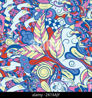 Tracery seamless pattern. Mehndi design Stock Vector