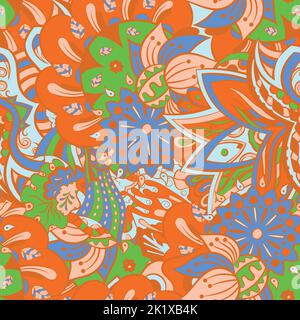 Tracery seamless pattern. Mehndi design Stock Vector