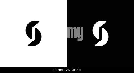 Modern and stong S initials abstract logo design Stock Vector