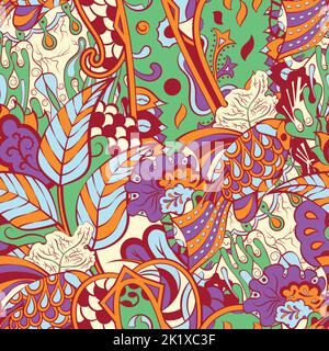 Tracery seamless pattern. Mehndi design Stock Vector