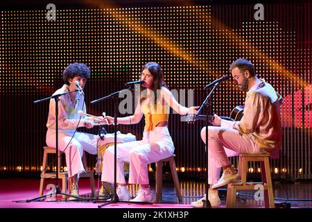 September 20, 2022, Madrid, Madrid, Spain: Izaro during 'Basque Cinema Gala'during 70th San Sebastian International Film Festival at Victoria Eugenia Theatre on September 20, 2022 in Donostia / San Sebastian, Spain (Credit Image: © Jack Abuin/ZUMA Press Wire) Stock Photo