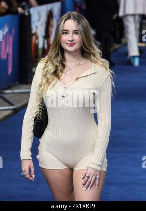 Tamzin Taber attending the UK premiere of Catherine Called Birdy at the