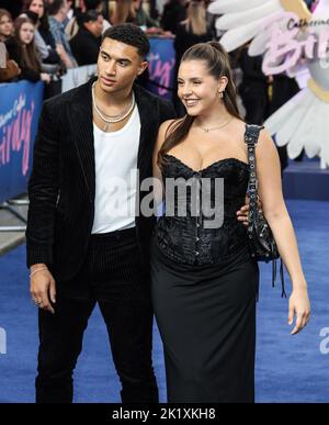 Nathan Nuyts and May Ridts seen attending the UK premiere of Catherine
