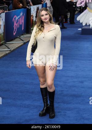 Tamzin Taber attending the UK premiere of Catherine Called Birdy at the