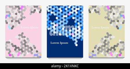 abstract seamless line triangle, geometric texture background, polygon pattern set, network concept Stock Photo