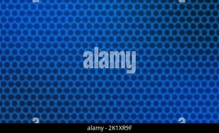 Blue honeycomb tech background. Technology and backdrop wallpaper concept. Stock Photo