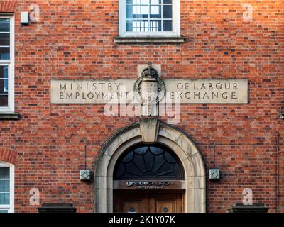 Former Ministry of Labour Employment Exchange building now Grace Church on Castle Boulevard Nottingham Nottinghamshire England Stock Photo