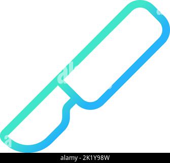 Scalpel pixel perfect gradient linear ui icon Stock Vector
