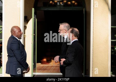 Prime Minister of Australia Anthony Albanese walks through the facility ...