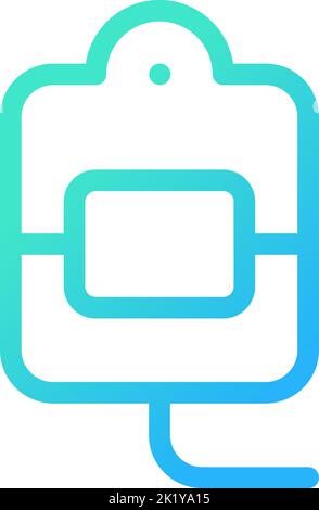 Blood transfusion pixel perfect gradient linear ui icon Stock Vector
