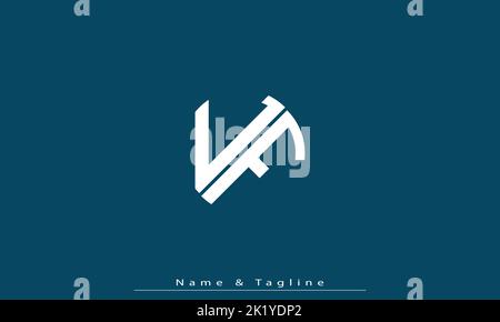 Alphabet letters Initials Monogram logo LF , FL Stock Vector