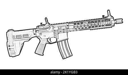 ar 15 outline