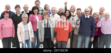 Happy smiling people stading together Stock Photo