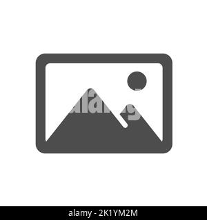 image vector icon isolated on white Stock Vector