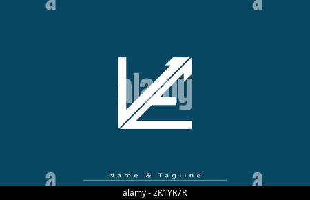 Alphabet letters Initials Monogram logo LE , EL Stock Vector