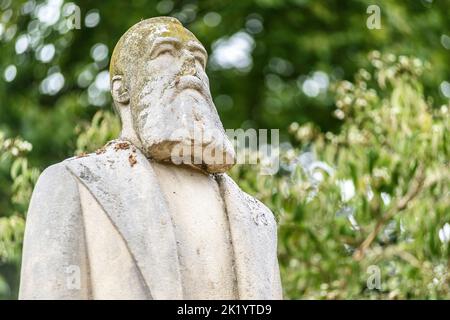 Marks of the belgian colonial pas in the public area as park and streets name - King Leopold II |  Traces du passe colonial belge au Congo dans lespac Stock Photo