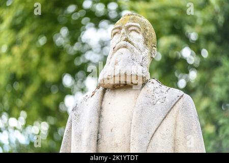 Marks of the belgian colonial pas in the public area as park and streets name - King Leopold II |  Traces du passe colonial belge au Congo dans lespac Stock Photo