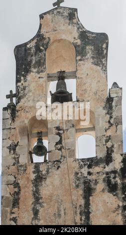 Church of San Miguel Archangel, Mani, Yucatan, Mexico Stock Photo
