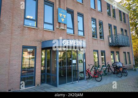 Town hall of Zoeterwoude, a municipality close to the city of Leiden, Holland. Stock Photo